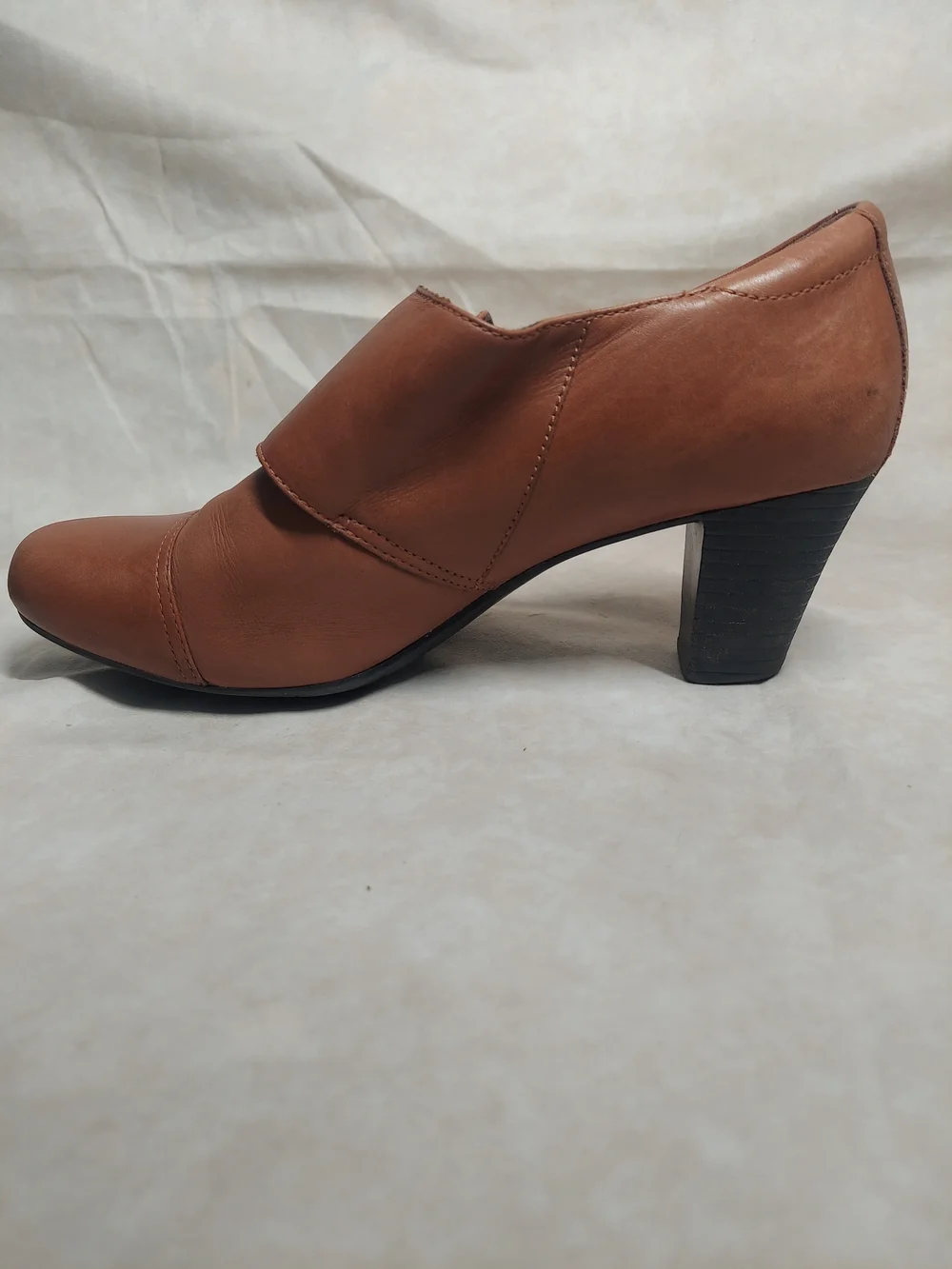 Clarks Bendables Sapphire Athena Double Monk Strap Booties Brown Leather size 9